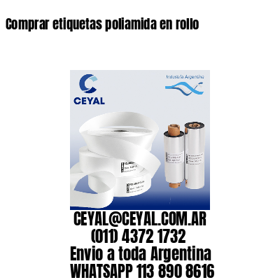 Comprar etiquetas poliamida en rollo