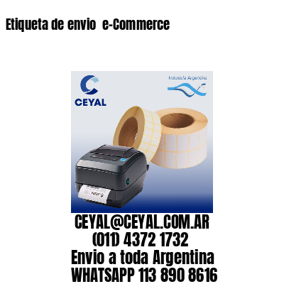 Etiqueta de envio  e-Commerce