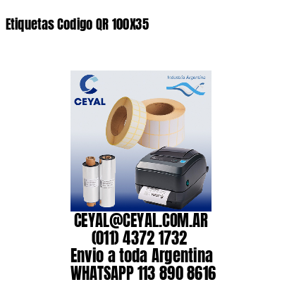 Etiquetas Codigo QR 100X35