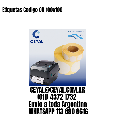 Etiquetas Codigo QR 100×100