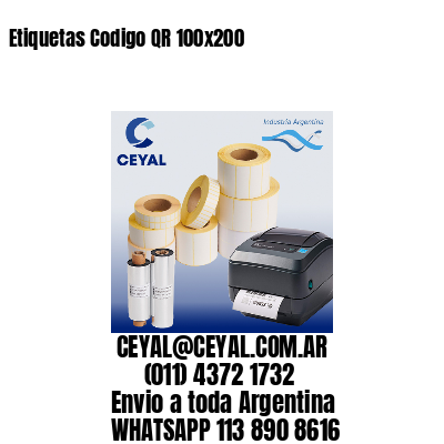 Etiquetas Codigo QR 100×200