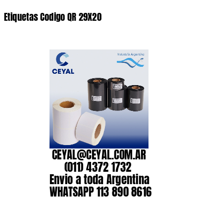 Etiquetas Codigo QR 29X20