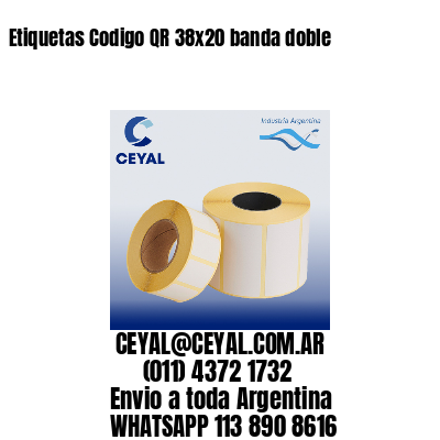 Etiquetas Codigo QR 38×20 banda doble