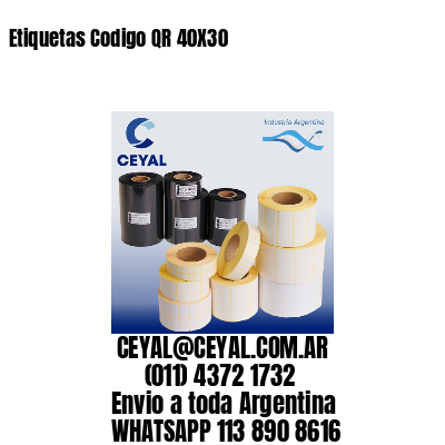 Etiquetas Codigo QR 40X30