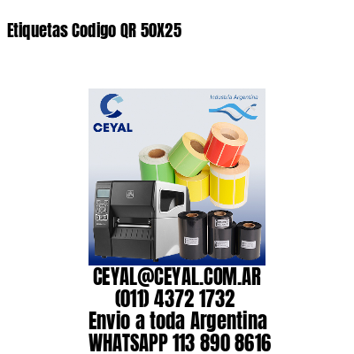 Etiquetas Codigo QR 50X25