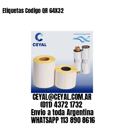 Etiquetas Codigo QR 64X32