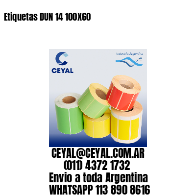 Etiquetas DUN 14 100X60