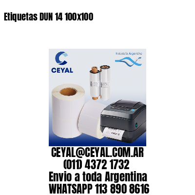 Etiquetas DUN 14 100×100