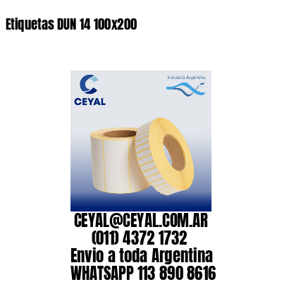 Etiquetas DUN 14 100×200