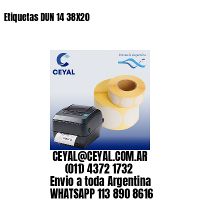 Etiquetas DUN 14 38X20
