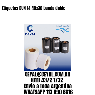 Etiquetas DUN 14 40×30 banda doble