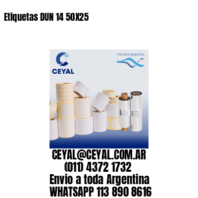 Etiquetas DUN 14 50X25