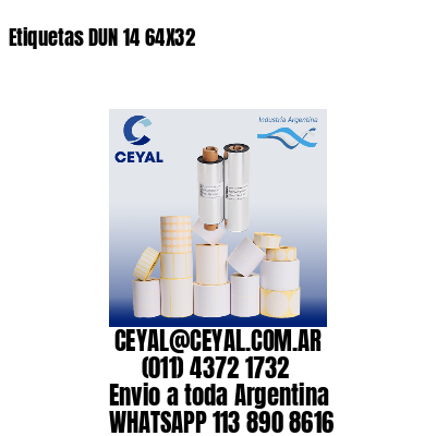 Etiquetas DUN 14 64X32