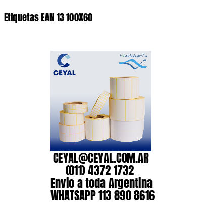 Etiquetas EAN 13 100X60