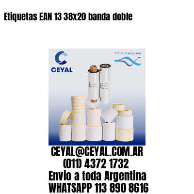 Etiquetas EAN 13 38×20 banda doble
