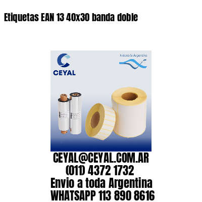 Etiquetas EAN 13 40×30 banda doble