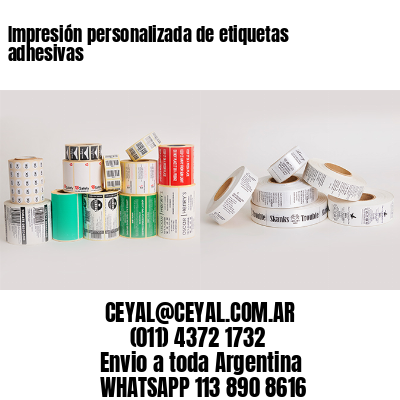 Impresión personalizada de etiquetas adhesivas