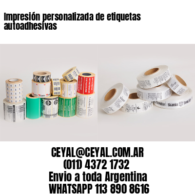 Impresión personalizada de etiquetas autoadhesivas