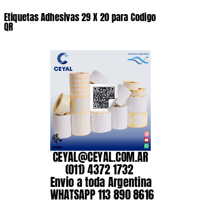 Etiquetas Adhesivas 29 X 20 para Codigo QR