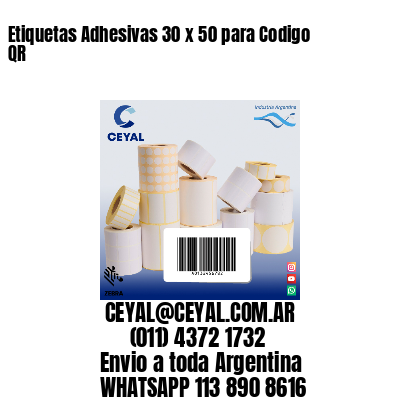 Etiquetas Adhesivas 30 x 50 para Codigo QR