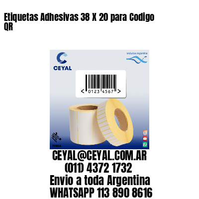 Etiquetas Adhesivas 38 X 20 para Codigo QR
