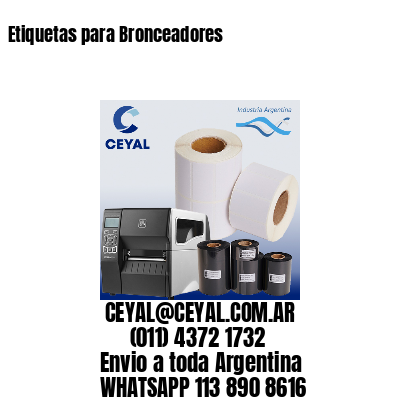 Etiquetas para Bronceadores