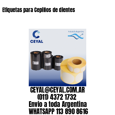 Etiquetas para Cepillos de dientes