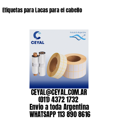 Etiquetas para Lacas para el cabello