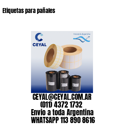 Etiquetas para pañales