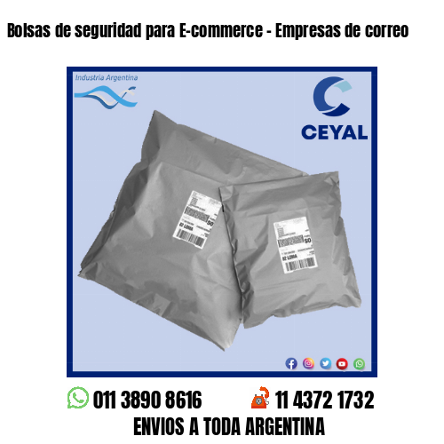 Bolsas de seguridad para E-commerce – Empresas de correo