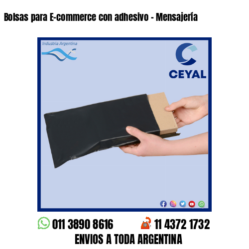 Bolsas para E-commerce con adhesivo – Mensajería