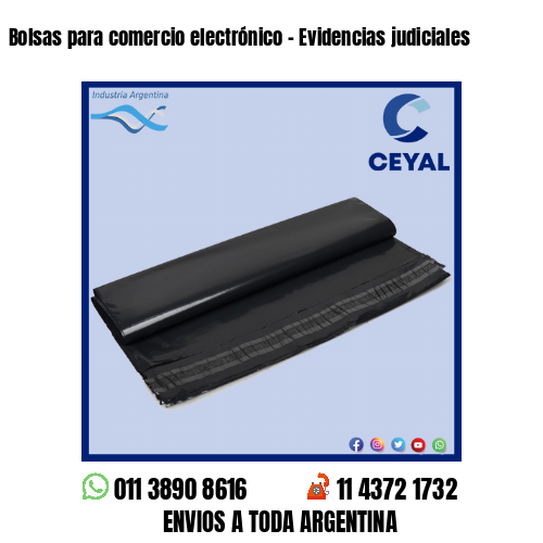 Bolsas para comercio electrónico – Evidencias judiciales
