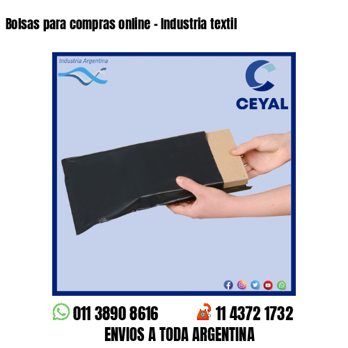Bolsas para compras online – Industria textil