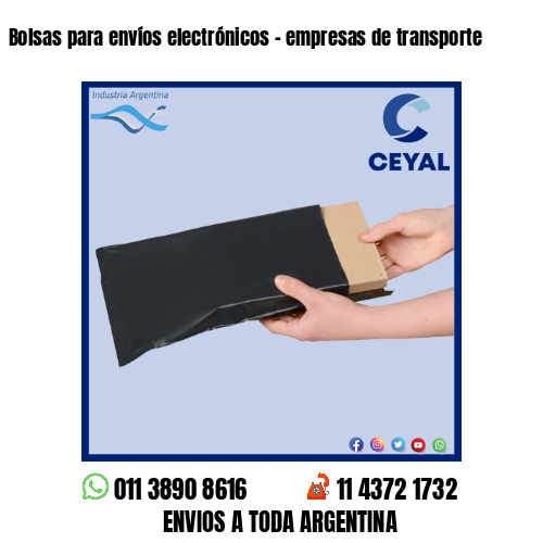 Bolsas para envíos electrónicos – empresas de transporte