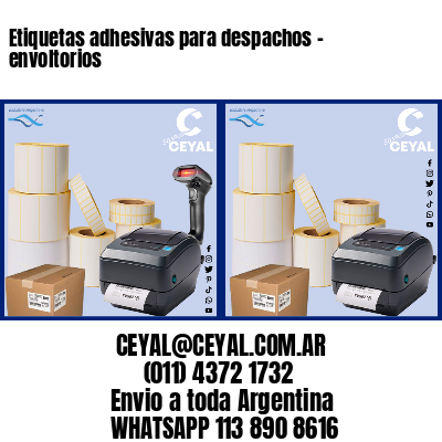 Etiquetas adhesivas para despachos – envoltorios