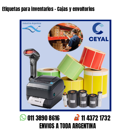 Etiquetas para inventarios – Cajas y envoltorios