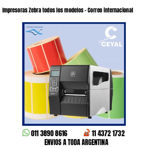 Impresoras Zebra todos los modelos – Correo internacional