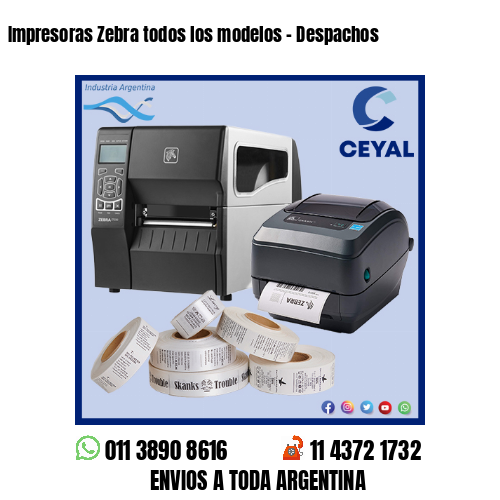 Impresoras Zebra todos los modelos – Despachos