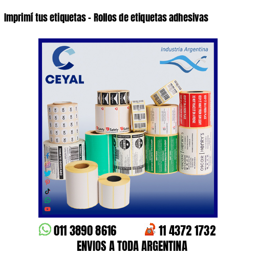 Imprimí tus etiquetas – Rollos de etiquetas adhesivas
