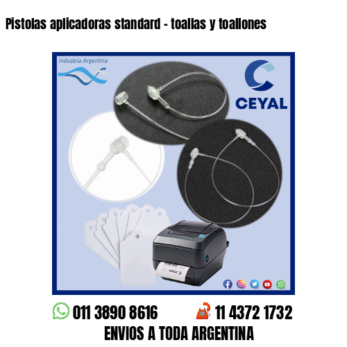Pistolas aplicadoras standard – toallas y toallones
