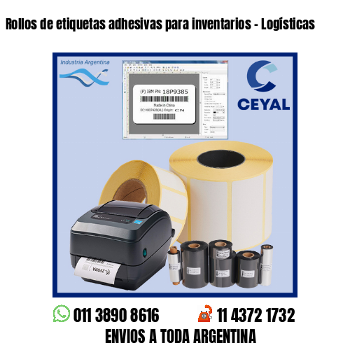 Rollos de etiquetas adhesivas para inventarios – Logísticas