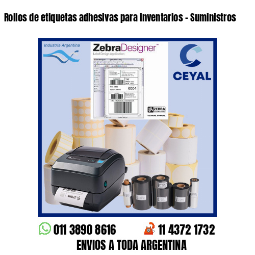 Rollos de etiquetas adhesivas para inventarios – Suministros