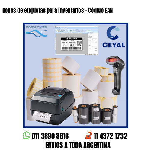 Rollos de etiquetas para inventarios – Código EAN