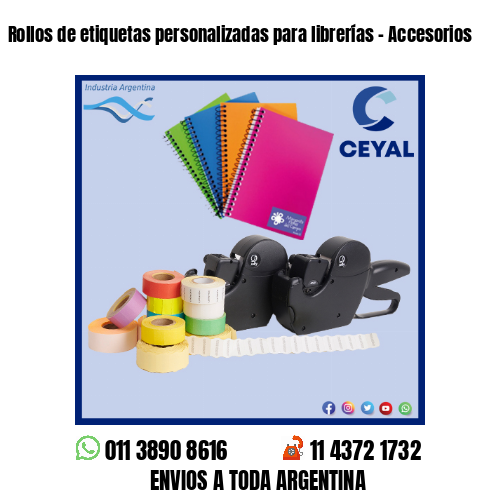 Rollos de etiquetas personalizadas para librerías – Accesorios