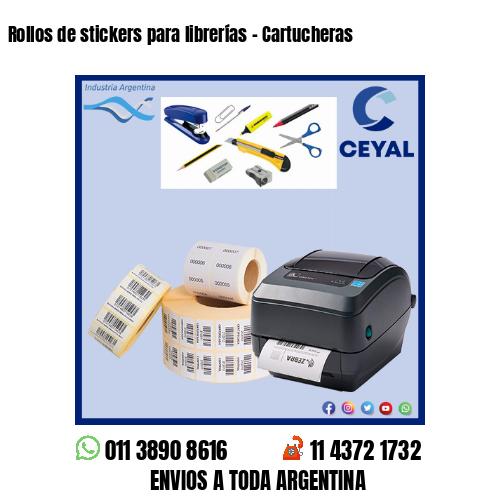 Rollos de stickers para librerías – Cartucheras