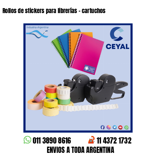 Rollos de stickers para librerías – cartuchos