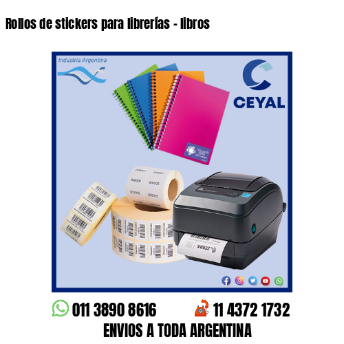 Rollos de stickers para librerías – libros