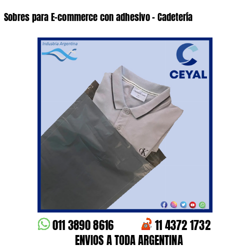 Sobres para E-commerce con adhesivo – Cadetería