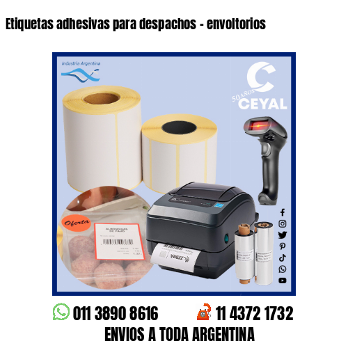 Etiquetas adhesivas para despachos – envoltorios