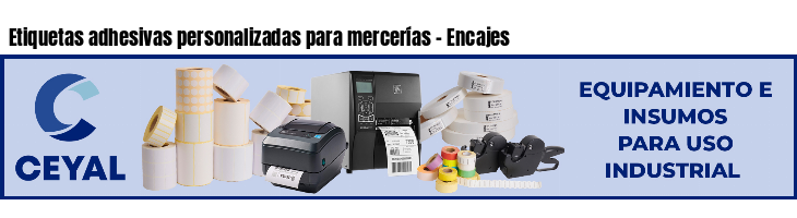 Etiquetas adhesivas personalizadas para mercerías - Encajes
